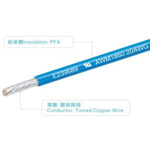 Wholesale 26AWG 150V 200C Blue PFA Wires UL758 AWM1860 For Heater Home Appliance Light from china suppliers