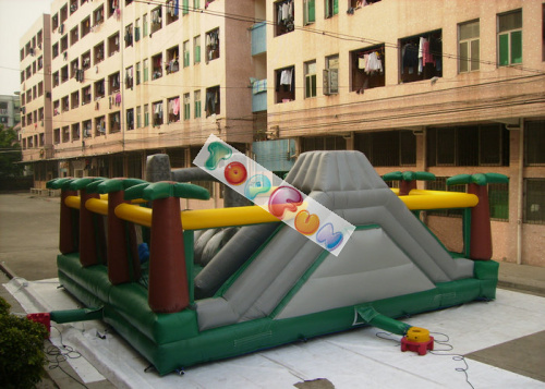 Amazing Aiant Kids Inflatable Amusement Park / Inflatable Adventure For Rent