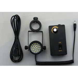 Angle adjustable stereo microscope illuminator oblique slanting led light