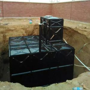 Cubic Underground Water Tank Square / Rectangular Shape SUS HDG Combined