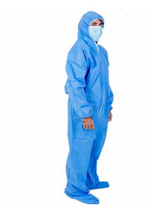 China Breathable Disposable Protective Suit Disposable Garments With Elastic Cuffs on sale