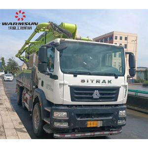 China Second Hand 2022 Zoomlion 43-Meter Concrete Pump Truck for Construction works and Energy Mining Support on-site inspection on sale
