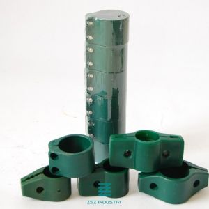 China 60x40mm Wire Fence Clips , Column Anchor Galvanised Fence Fittings on sale