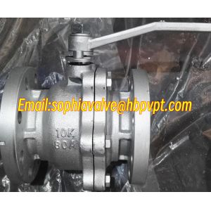 JIS B2031 FC200 cast iron PTFE seal ball valve exporter from China
