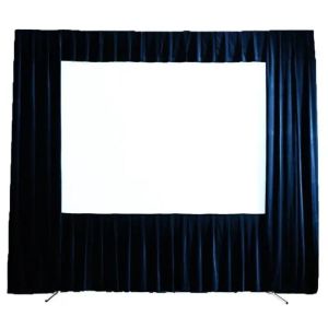 16ft Wide X 9ft Tall Fast Fold Screen With Drape Kits With Adjustable Height