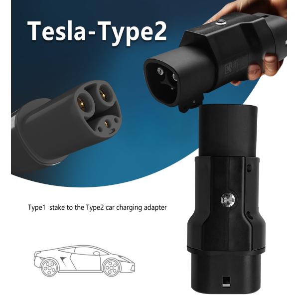 32A Output Current 220V Input Voltage NACS to Type2 EV Charging Adapters Chargers Connector for Charging Performance