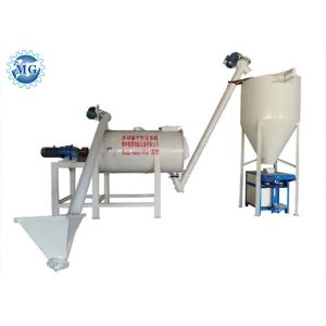 Simple Dry Mortar Plant For Building , Spiral Ribbon Mixer 1-3 Tons Per Hour