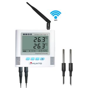 High Precision Temperature And Humidity Monitor Wifi Elegant Appearance