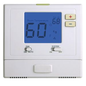 Single Stage Heat Pump Thermostat Heat Only 24V With Blue Backlight