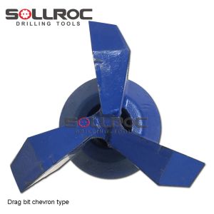6'' - 152mm Blue Api 2 3/8'' Reg Chevron Bits For Water Well Drilling