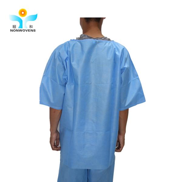 PP SMS Disposable Patient Suits Separate Drawstring Waist For Hospital Uniform