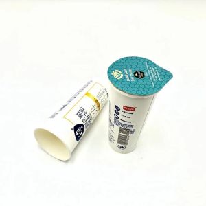 Biodegradable Individual Frozen Paper Yogurt Cup ODM 6oz PP PE Food Grade