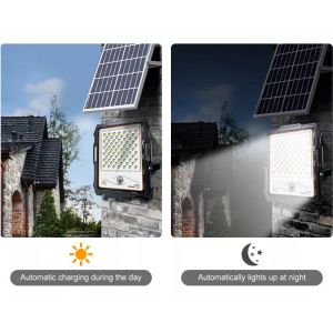 3000lm Outdoor Warm White Led Security Wall Garden Street Solar Flood Light With