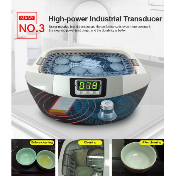 Digital Ultrasonic Wave Cleaner with Heating 2500ML for Vegetables Fruits Baby Products