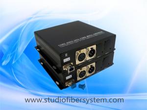 Wholesale Mic&amp;Balanced audio to fiber converter for 1CH Mic 1 balanced audio input,2 balanced audio output for intercom system from china suppliers