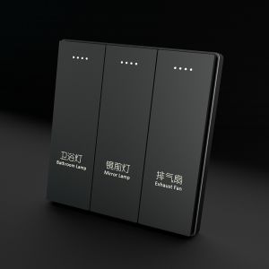 Smart Zigbee Switches Customized Black Wall Switch for Tuya APP Control in Smart