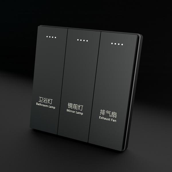 Smart Zigbee Switches Customized Black Wall Switch for Tuya APP Control in Smart