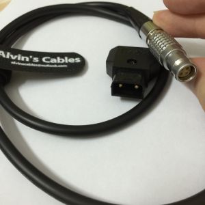 Flexible Soft Thin Power Cable for Red Epic Scarlet D Tap to 1B 6 Pin Female