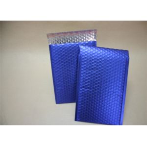 Blue Metallic Decorative Bubble Mailing Envelopes For Courier Company Using