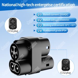 Olink EV Adapter IP54 Waterproof CCS2 Adapter CCS1-CCS2 EVSE Connector Versatile