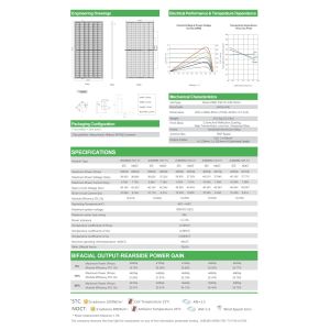 JINKO A Grade Bifacial Solar Panel 405W 18000PCS