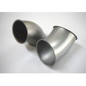 Galvanized Steel Dust Extraction Pipe 90 Degree Pressed Bends For Ventilation