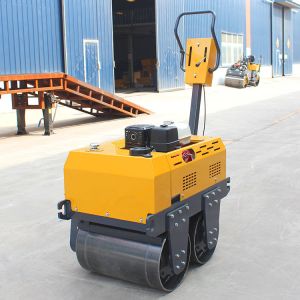 New Small Vibratory Road Roller Gasoline Engine Mini Asphalt Double Drum Road