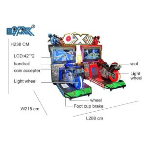 Extreme Riding 2 Racing Game Simulator Arcade Video Game Moto Race Game Coin