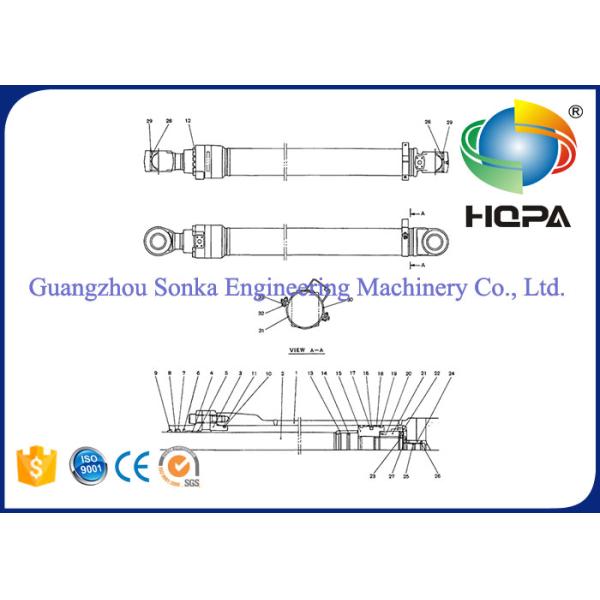 Excavator Cylinder Seal Kit Kobelco SK250LC SK260 Arm Cylinder Seal Kit LQ01V00007R300