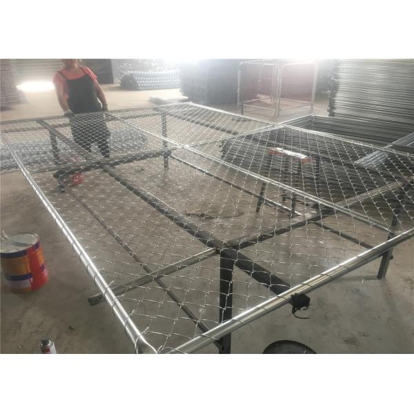Quality 6'x10' temporary chain link fence ,construction panels tubing 1½"(38mm) x 15.5ga/1.70mm wall thick chain mesh2¼"50mm for sale