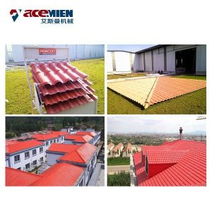 High Efficiency Roofing Sheet Making Machine , Glazed Roofing Tile Extrusion