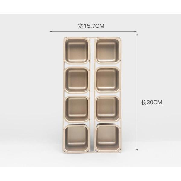 Customized Square Cupcake Mold Mini Non-Stick Small Toast Mold