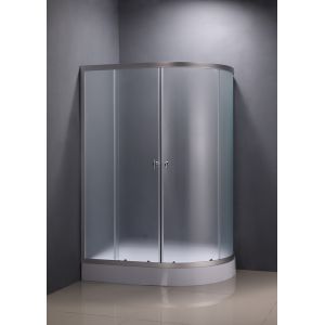 China 1150x800x1950mm 4mm Self Contained Shower Units Silver Aluminum Frame on sale