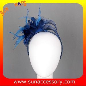 0903 Elegant design navy sinamay fascinators hats for women ,Fancy Sinamay