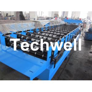 C8 / C10 / C21 Roof Wall Panel Profile Roll Forming Machine With Hydraulic