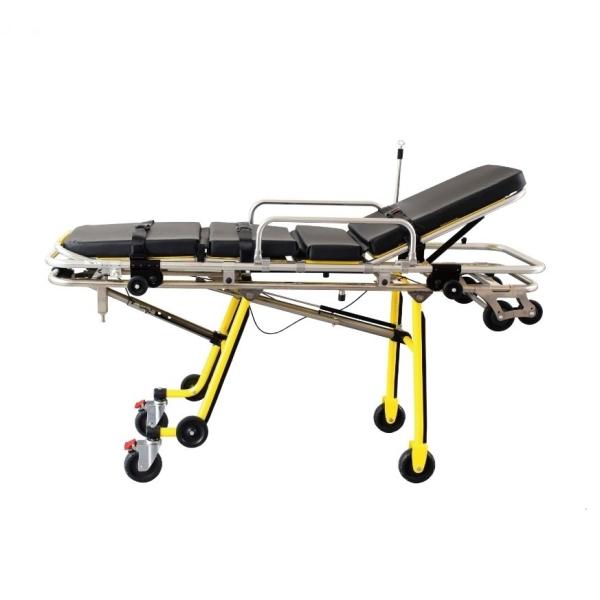 Quality Ambulance Folding Stretcher Trolley With Wheels Emergency Clinics Apparatuses for sale