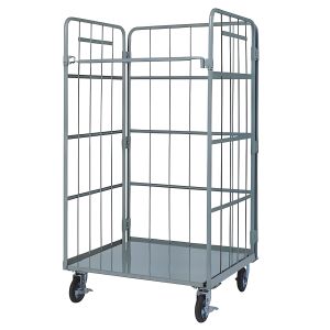 Storage Roller Cage Trolley Folding Metal Logistics Rolling Container Security
