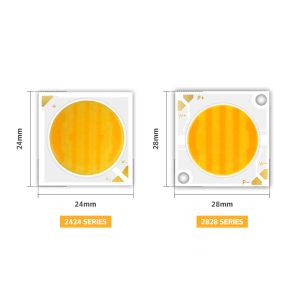 2424 Series 40W 40W Bi Color LED Chip 2800K/6500K CCT 100/110 LM/W 1100MA IF 36V
