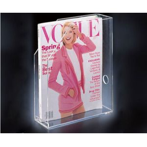 Wholesale Customized different sizes acrylic magazine holder from china suppliers