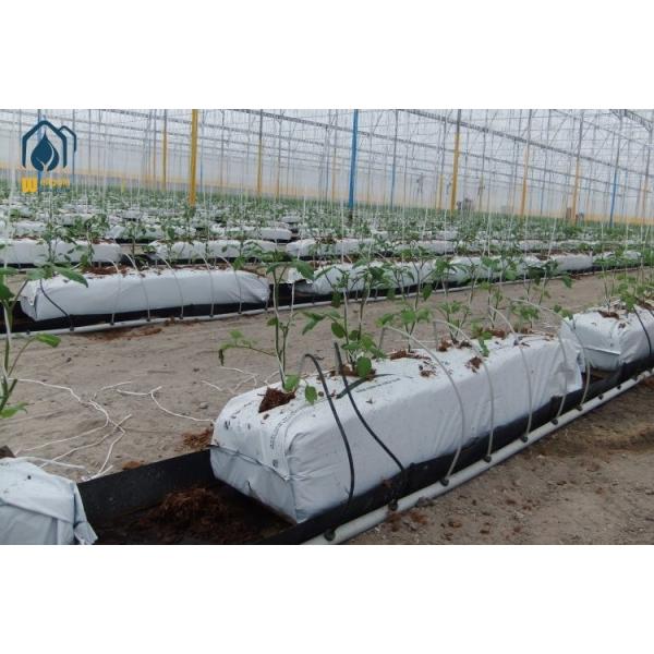 Quality Rectangular Hydroponic Soilless Growing Trough PP Roll Drainage Gutter System Planting for sale