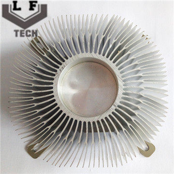 Round Fin Aluminum Extrusion Heat Sinks For CPU Cooler For Large Equipment Heat