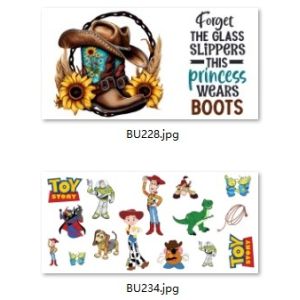 Self Adhesive 3D UV Transfer Labels 16oz Digital UV Printing