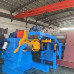 Wholesale Fully Automatic 5 Tons Hydraulic Decoiler Machine With Loading Cart from china suppliers