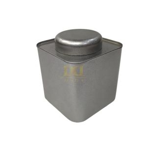 DADI Metal Tea Tin Box Customization Square Empty Tea Tin Boxes Support OEM