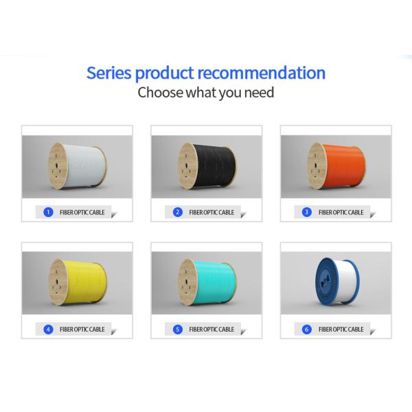 FTTH Flat Drop Cable With FRP Strength LSZH Fiber Optic Cable