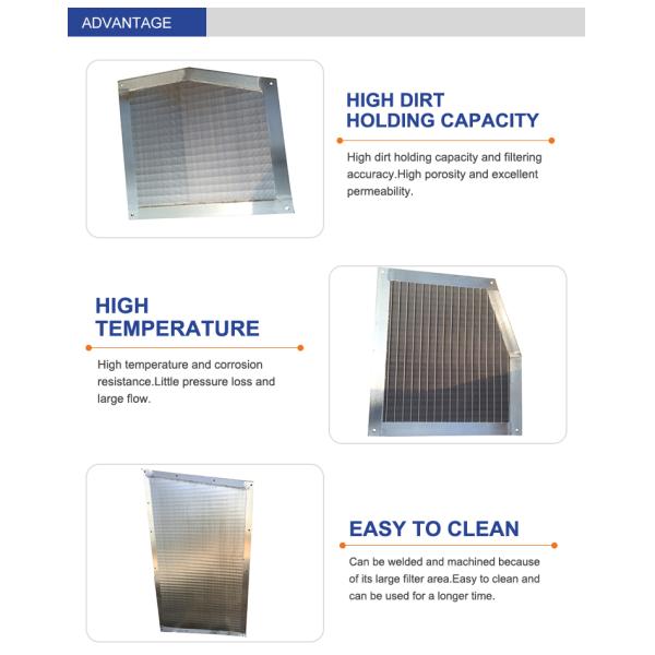 Stainless Steel Wedge Wire Screen Plain Sieve Panels For Starch Dewatering Vacuum Rotary Drum Filter