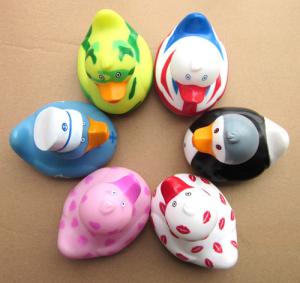 Wholesale Cartoon rotocasting rubber duck vinyl toys, plastic OEM designers ducks toys from china suppliers