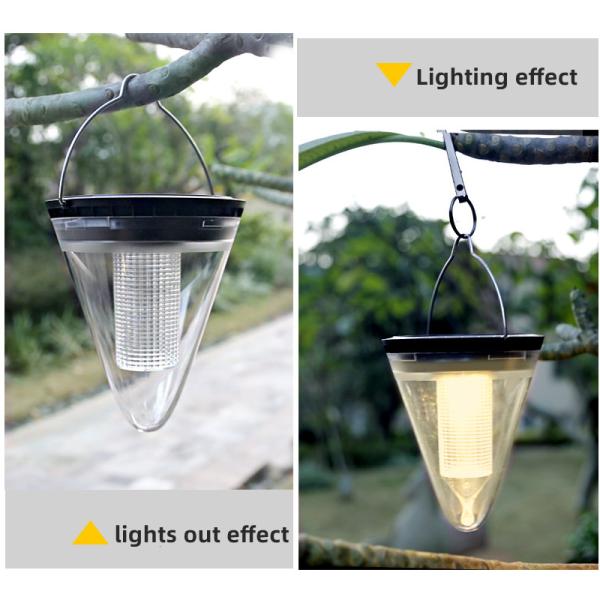 Solar Powered Canopy Lamp for Outdoor Landscape Lighting 48000 Hour Working Lifetime