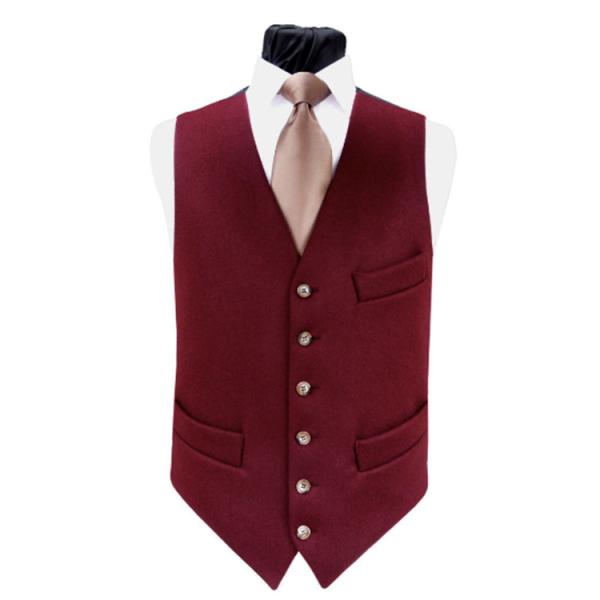 Colorful solid satin vest