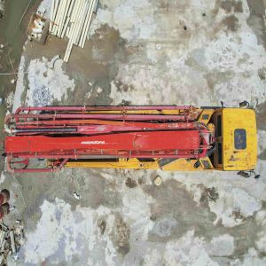 Ready Mix Putzmeister 46m Concrete Pump with Cylinder Type Structure in Perfect